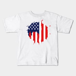 the united state America flag Kids T-Shirt